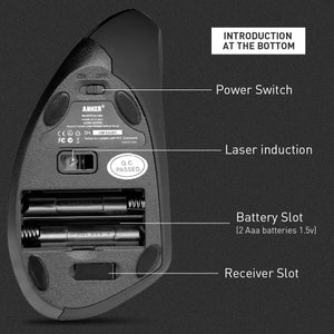 USB Wireless Vertical Gaming Mouse